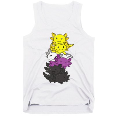 Flag Non Binary Pride Lgbtq Axolotl Tank Top