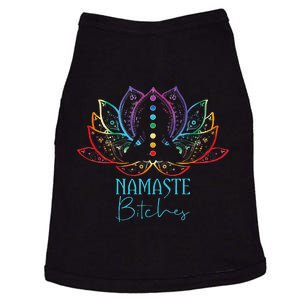 Funny Namaste Bitches Spiritual Sarcasm Zen Yoga Lover Gift Doggie Tank