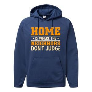 Favorite Neighbor Best Neighbor Funny Gift Performance Fleece Hoodie