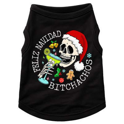 Feliz Navidad Bitchachos Funny Skull Spanish Doggie Tank