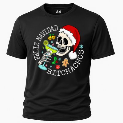 Feliz Navidad Bitchachos Funny Skull Spanish Performance Shirt