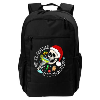 Feliz Navidad Bitchachos Funny Skull Spanish Backpack