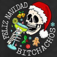 Feliz Navidad Bitchachos Funny Skull Spanish Adult Drive Performance Visor