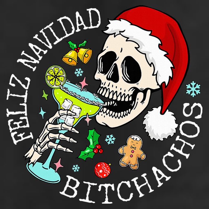 Feliz Navidad Bitchachos Funny Skull Spanish Adult Drive Performance Visor