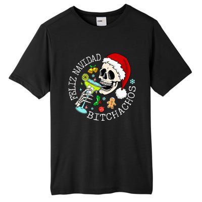 Feliz Navidad Bitchachos Funny Skull Spanish Tall Fusion ChromaSoft Performance T-Shirt