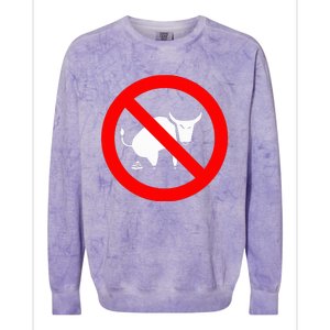 Funny No Bullshit Colorblast Crewneck Sweatshirt