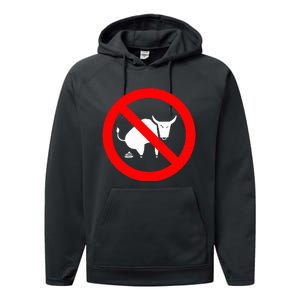 Funny No Bullshit Performance Fleece Hoodie