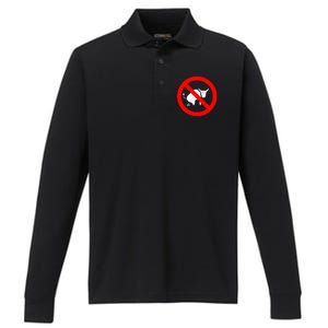 Funny No Bullshit Performance Long Sleeve Polo