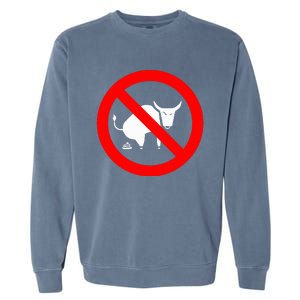 Funny No Bullshit Garment-Dyed Sweatshirt