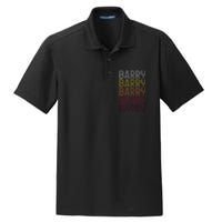 First Name Barry Vintage Barry Dry Zone Grid Polo