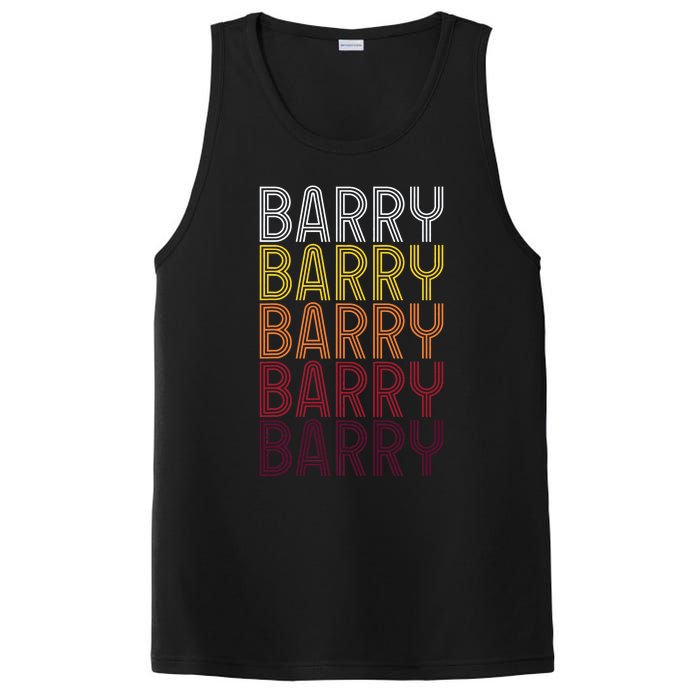 First Name Barry Vintage Barry PosiCharge Competitor Tank