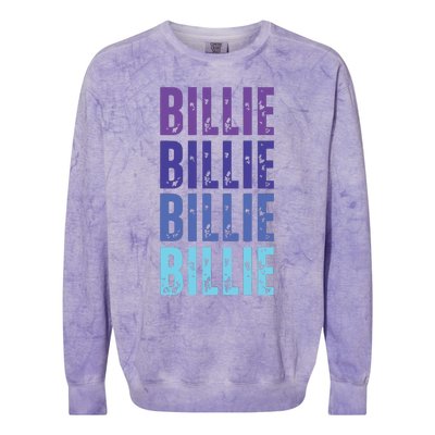 First Names Billie Colorblast Crewneck Sweatshirt