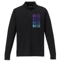 First Names Billie Performance Long Sleeve Polo