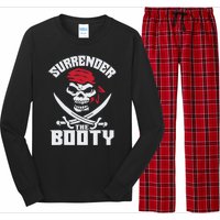 Funny Nice Booty Surrender The Booty Gift Long Sleeve Pajama Set