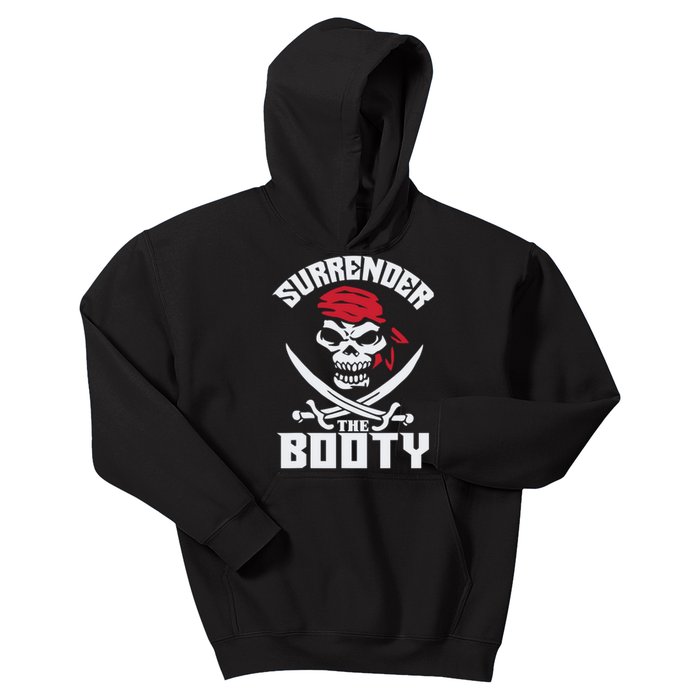 Funny Nice Booty Surrender The Booty Gift Kids Hoodie