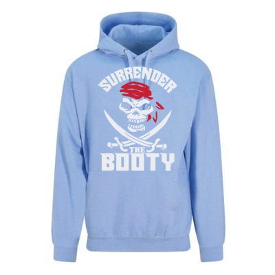 Funny Nice Booty Surrender The Booty Gift Unisex Surf Hoodie