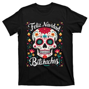 Feliz Navidad Bitchachos Sugar Skull T-Shirt