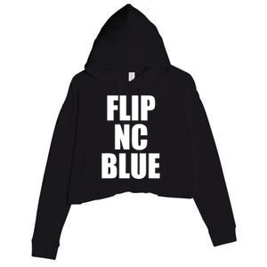 Flip Nc Blue Crop Fleece Hoodie