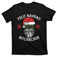 Feliz Navidad Bitchachos Funny Spanish Merry Christmas Skull TShirt T-Shirt