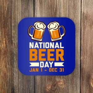 Funny National Beer Day Craft Beer Lover Day Ing Gift Meaningful Gift Coaster