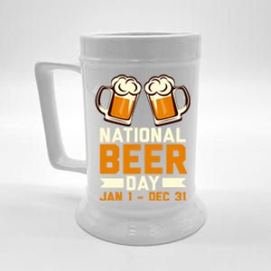 Funny National Beer Day Craft Beer Lover Day Ing Gift Meaningful Gift Beer Stein