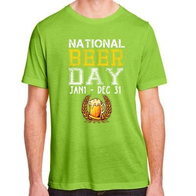 Funny National Beer Day January 1 To December 31 Cool Gift Adult ChromaSoft Performance T-Shirt