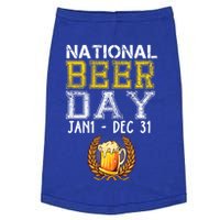 Funny National Beer Day January 1 To December 31 Cool Gift Doggie Tank