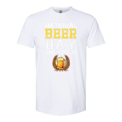 Funny National Beer Day January 1 To December 31 Cool Gift Softstyle® CVC T-Shirt