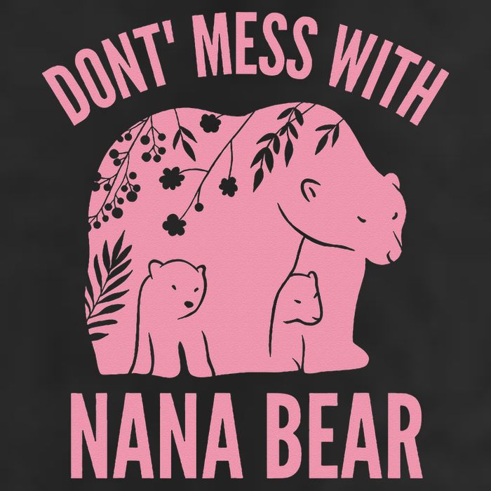 Funny Nana Bear Don't Mess With Nana Bear Grandma Humor Adult Drive Performance Visor