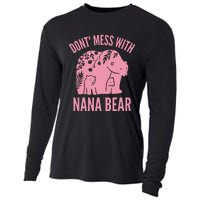 Funny Nana Bear Don't Mess With Nana Bear Grandma Humor Cooling Performance Long Sleeve Crew