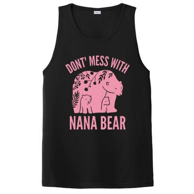 Funny Nana Bear Don't Mess With Nana Bear Grandma Humor PosiCharge Competitor Tank