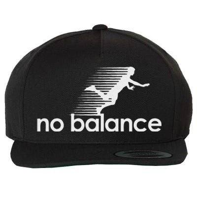 Funny No Balance New Balance Funny Wool Snapback Cap