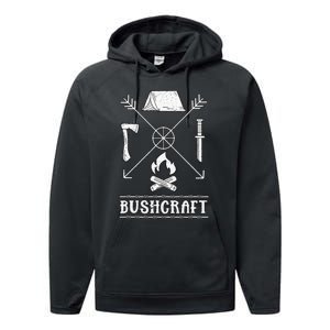 funny Nature Bushcraft Outdoor Wilderness Design Performance Fleece Hoodie