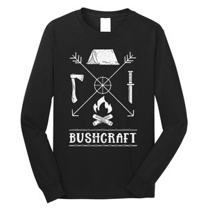 funny Nature Bushcraft Outdoor Wilderness Design Long Sleeve Shirt