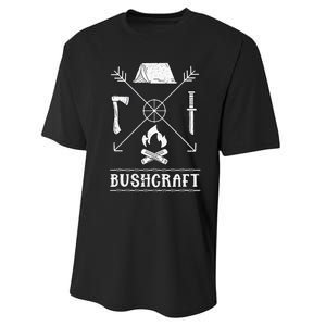 funny Nature Bushcraft Outdoor Wilderness Design Performance Sprint T-Shirt