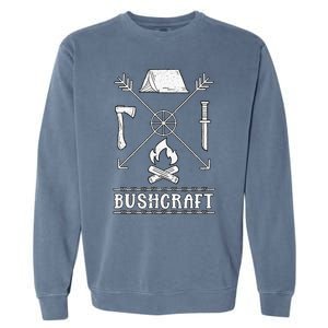 funny Nature Bushcraft Outdoor Wilderness Design Garment-Dyed Sweatshirt