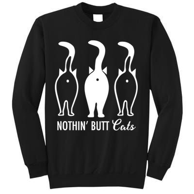 Funny Nothin' Butt Cats Butthole Cat Lover TShirt Sweatshirt