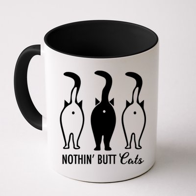 Funny Nothin' Butt Cats Butthole Cat Lover TShirt Mug