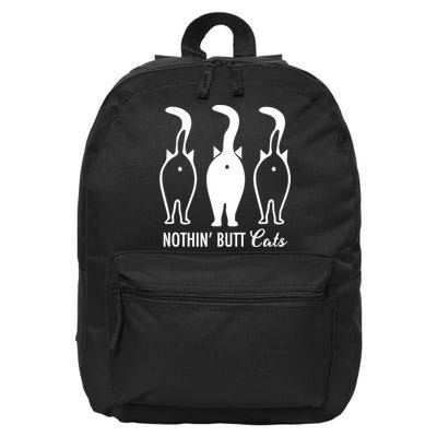 Funny Nothin' Butt Cats Butthole Cat Lover TShirt 16 in Basic Backpack