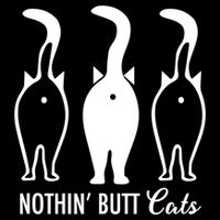 Funny Nothin' Butt Cats Butthole Cat Lover TShirt 16 in Basic Backpack