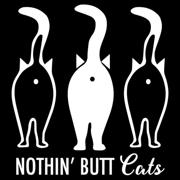 Funny Nothin' Butt Cats Butthole Cat Lover TShirt 16 in Basic Backpack