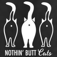 Funny Nothin' Butt Cats Butthole Cat Lover TShirt Large Microfiber Waffle Golf Towel