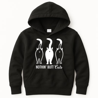Funny Nothin' Butt Cats Butthole Cat Lover TShirt Kids Hoodie