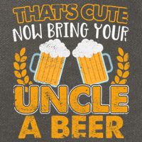 Funny Now Bring Your Uncle A Beer Design Cotton Canvas Backpack