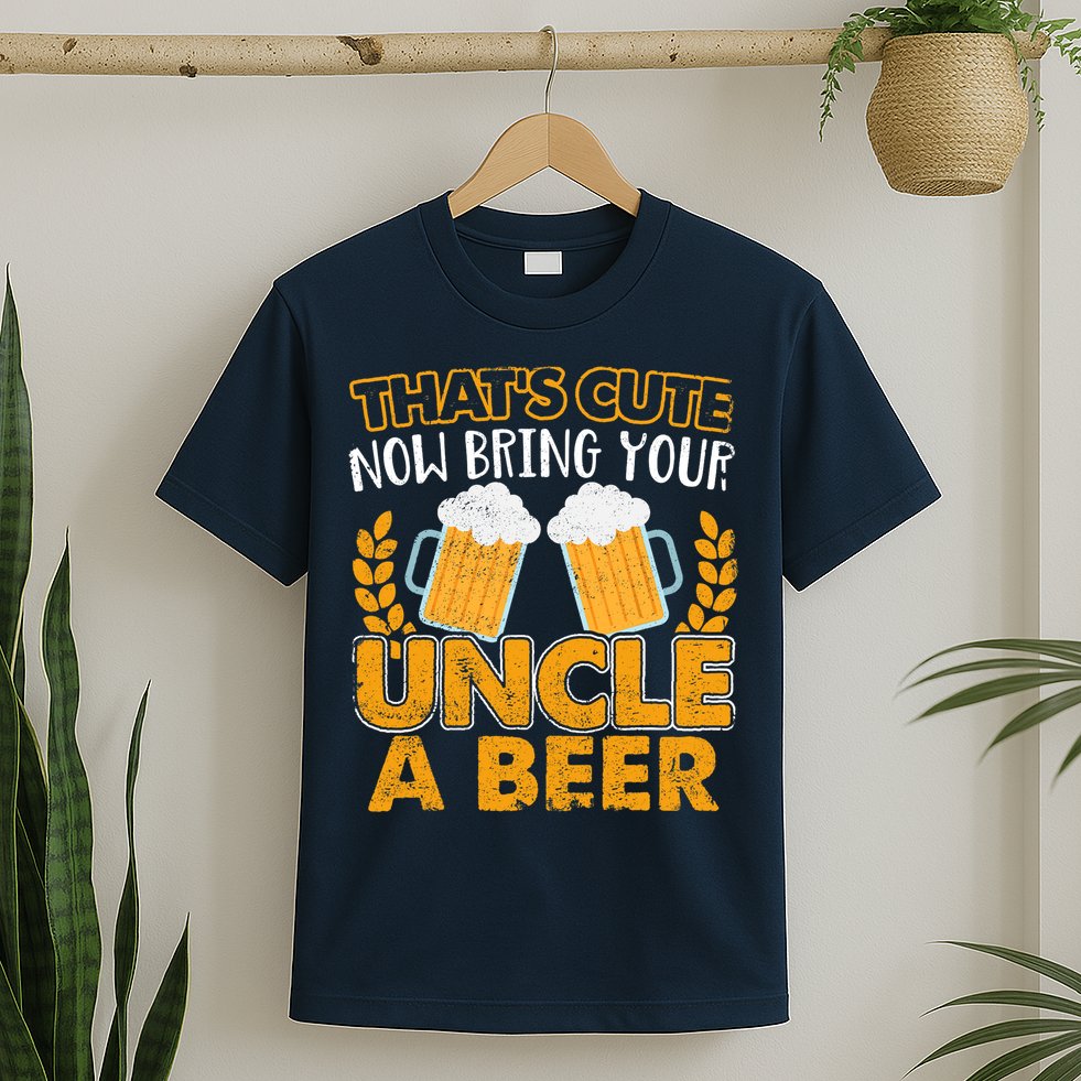 Funny Now Bring Your Uncle A Beer Design T-Shirt
