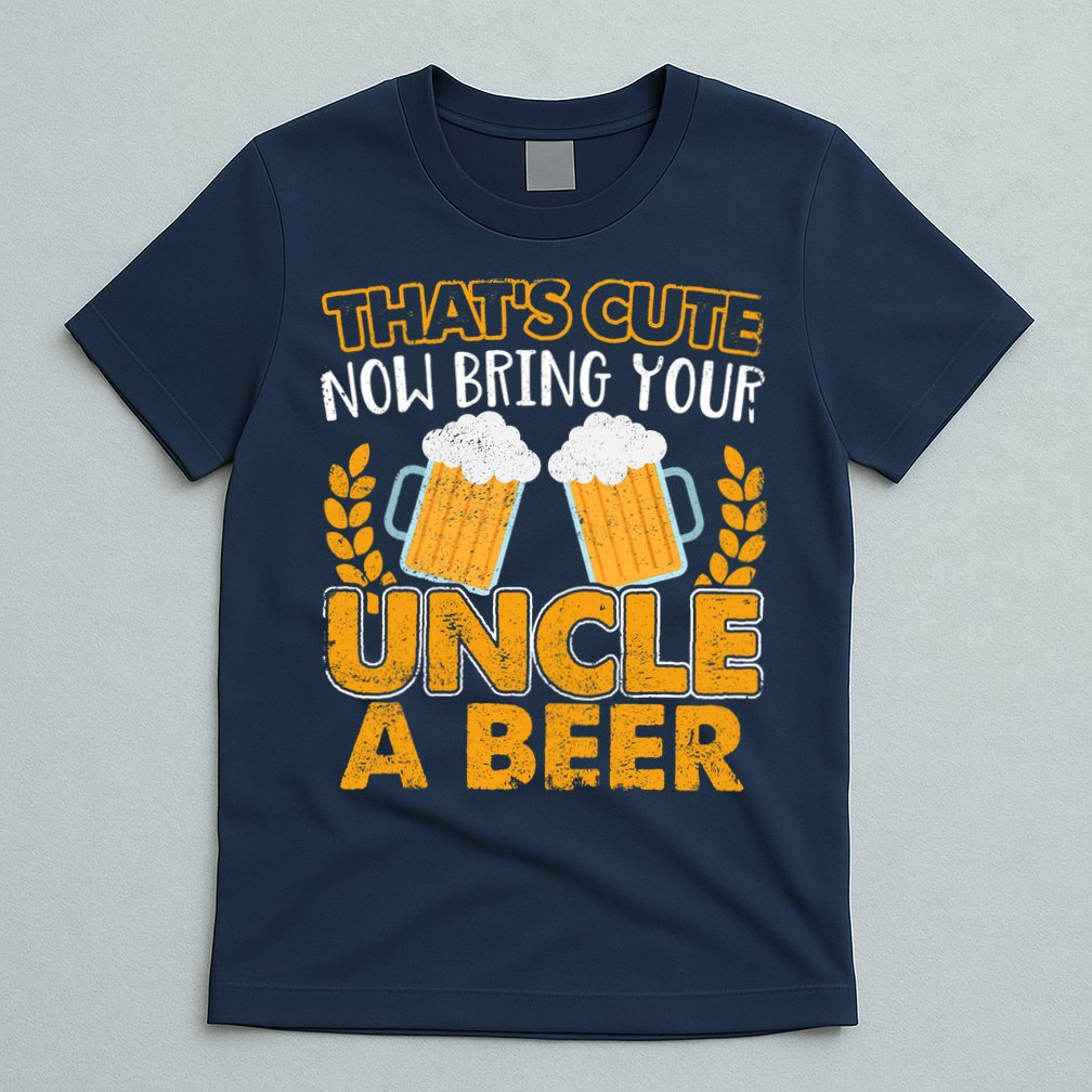 Funny Now Bring Your Uncle A Beer Design T-Shirt