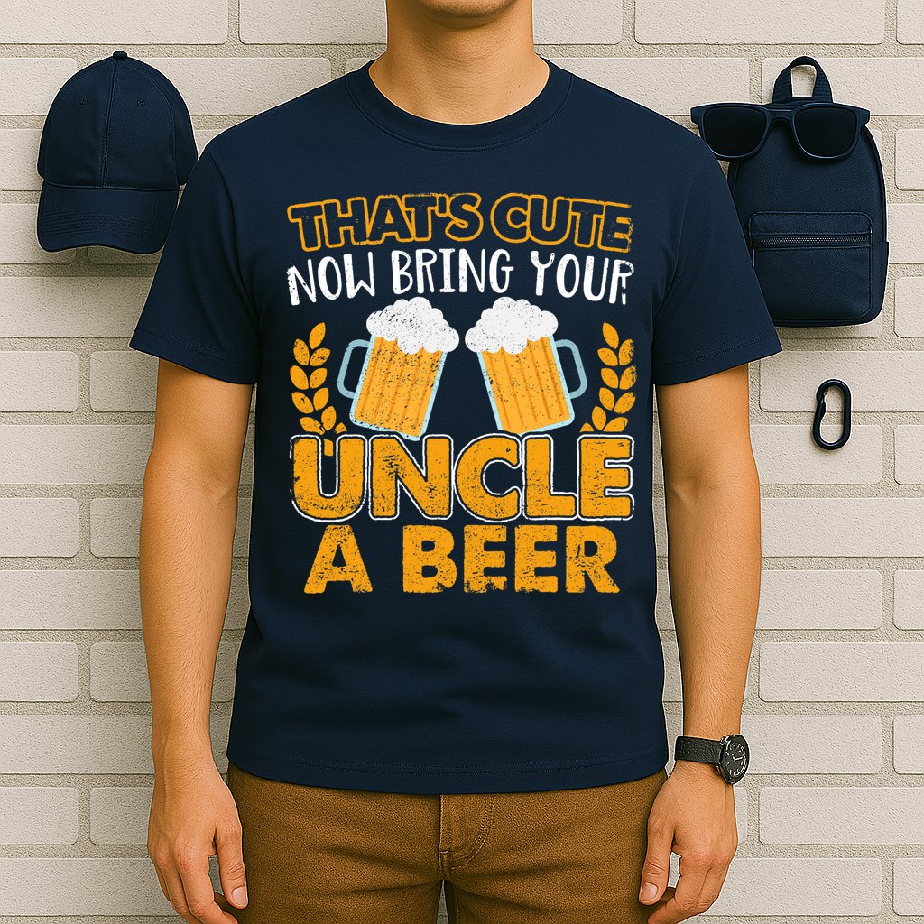 Funny Now Bring Your Uncle A Beer Design T-Shirt