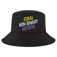 Feral Non Binary Autistic Meme Enby Pride Cool Comfort Performance Bucket Hat