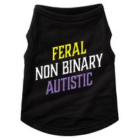 Feral Non Binary Autistic Meme Enby Pride Doggie Tank