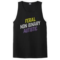 Feral Non Binary Autistic Meme Enby Pride PosiCharge Competitor Tank